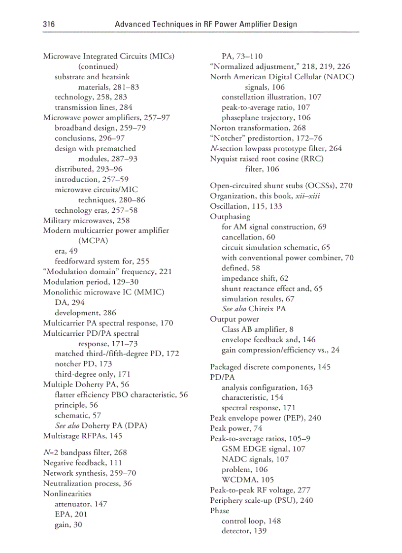 image for page Advanced Techniques in RF Power Amplifier Design
