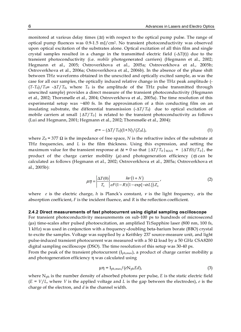 image for page Advances in Lasers and Electro Optics