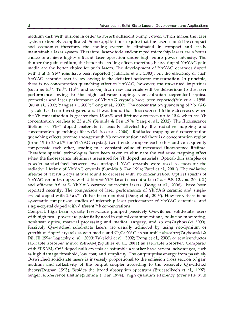 image for page Advances in Solid State Lasers Development and Applications