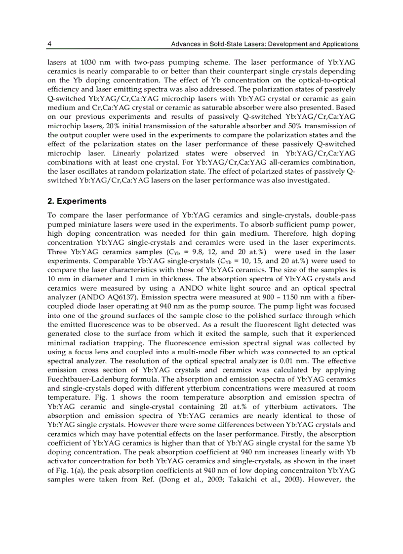 image for page Advances in Solid State Lasers Development and Applications
