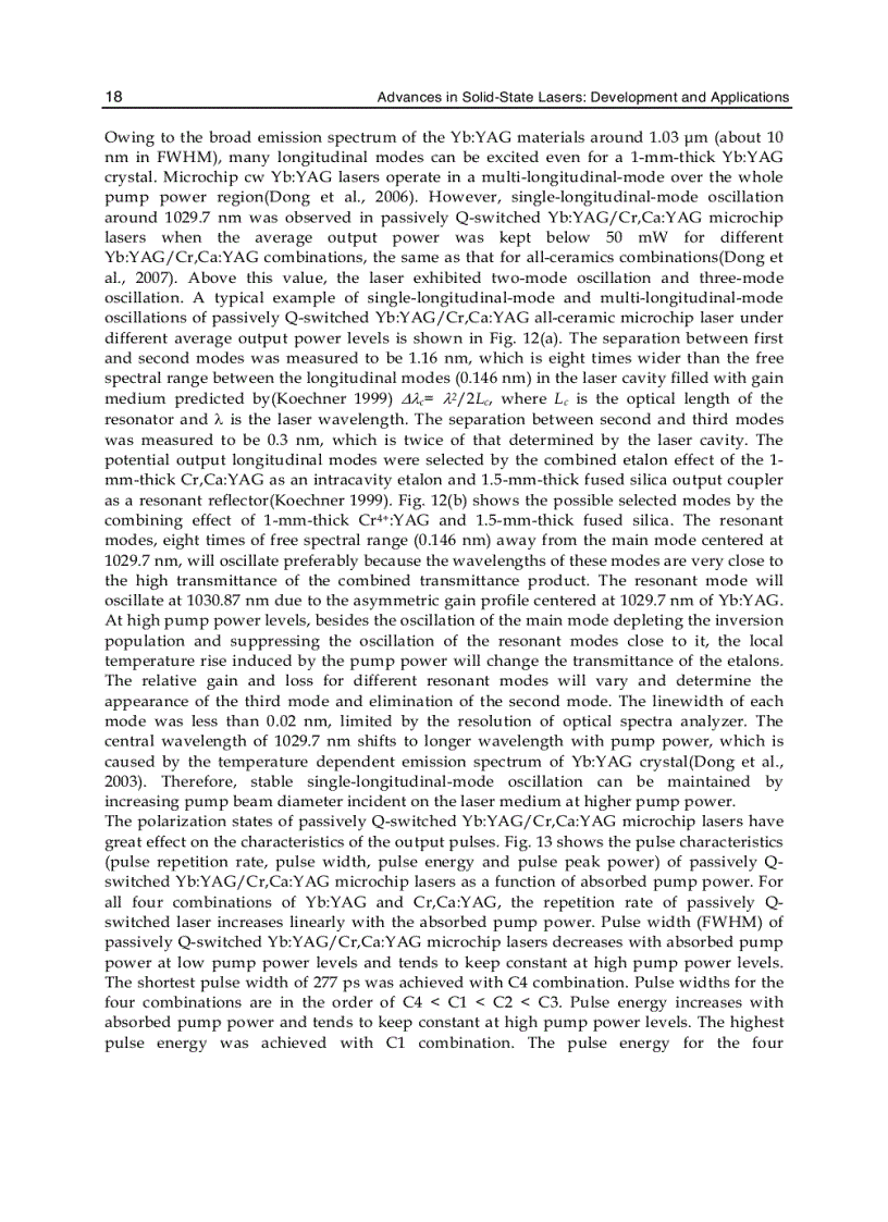 image for page Advances in Solid State Lasers Development and Applications