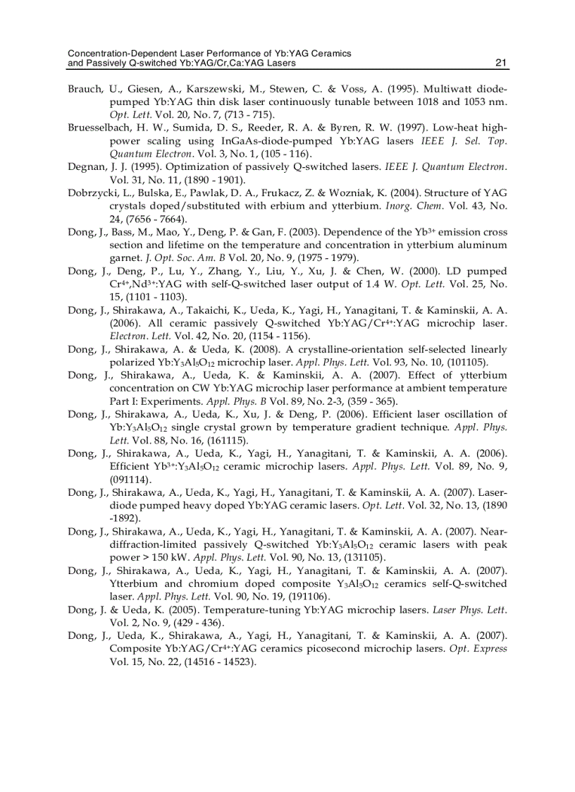 image for page Advances in Solid State Lasers Development and Applications