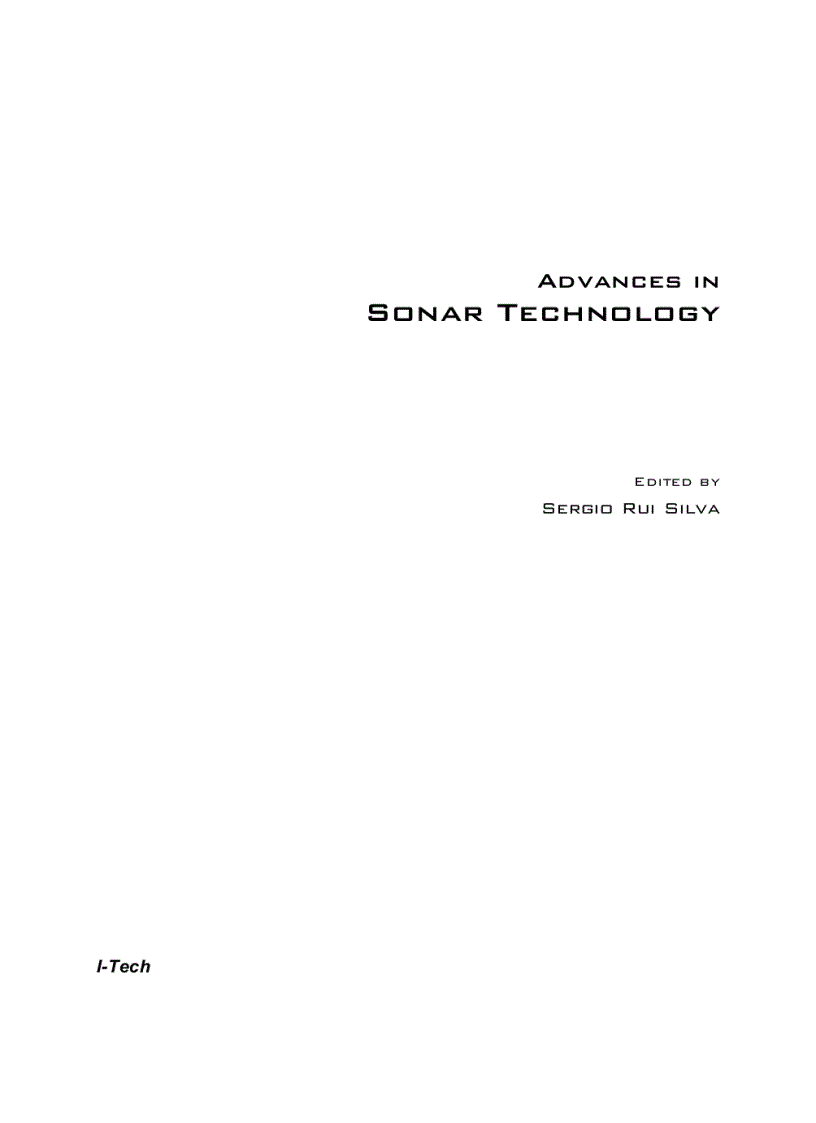 image for page Advances in Sonar Technology