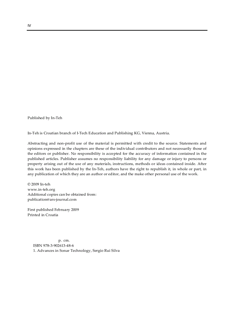 image for page Advances in Sonar Technology