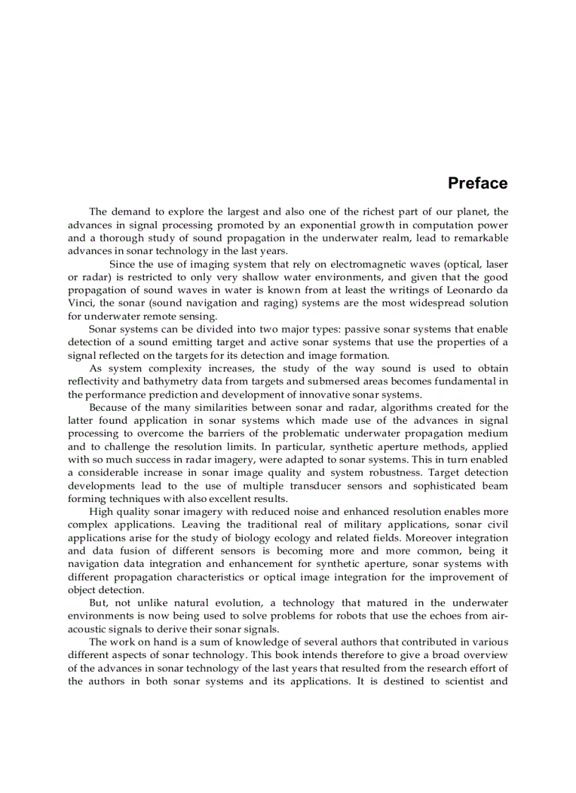 image for page Advances in Sonar Technology
