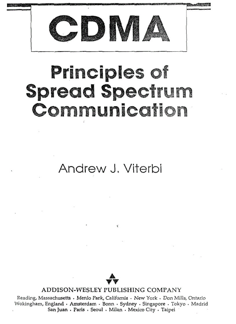 image for page CDMA Principles of Spread Spectrum Communication