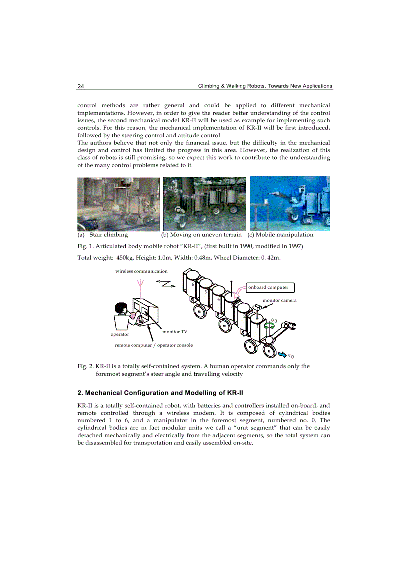 image for page Climbing and Walking Robots towards New Applications