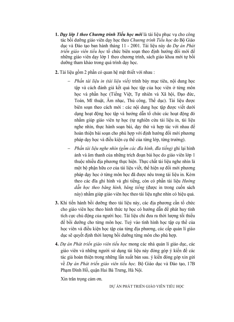 image for page Dạy học Lớp 1 theo chương trình tiểu học mới