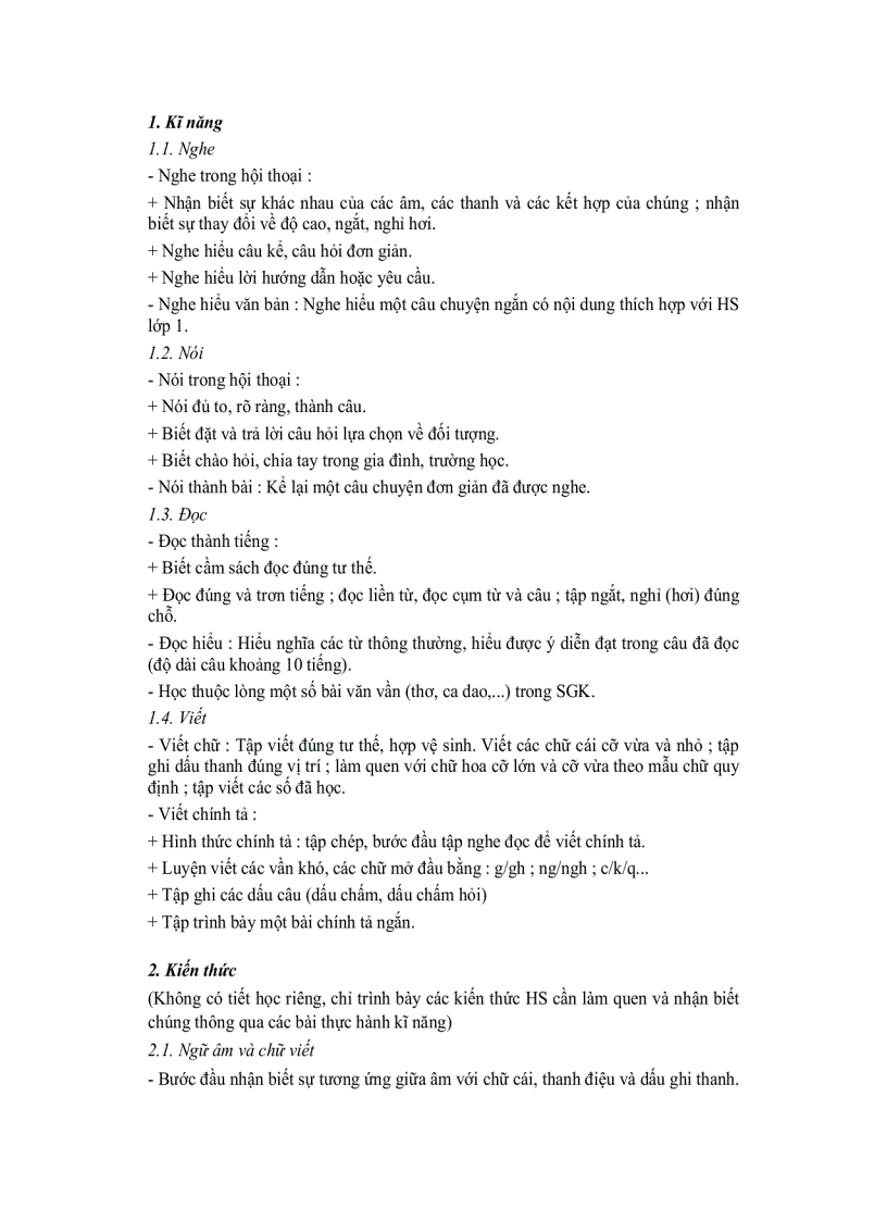 image for page Dạy học Lớp 1 theo chương trình tiểu học mới