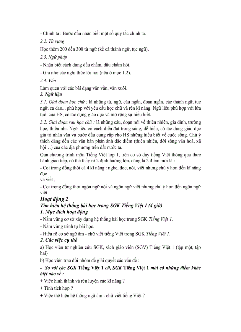 image for page Dạy học Lớp 1 theo chương trình tiểu học mới