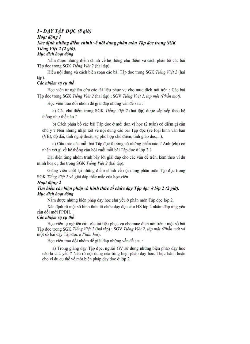 image for page Dạy học Lớp 2 theo chương trình tiểu học mới