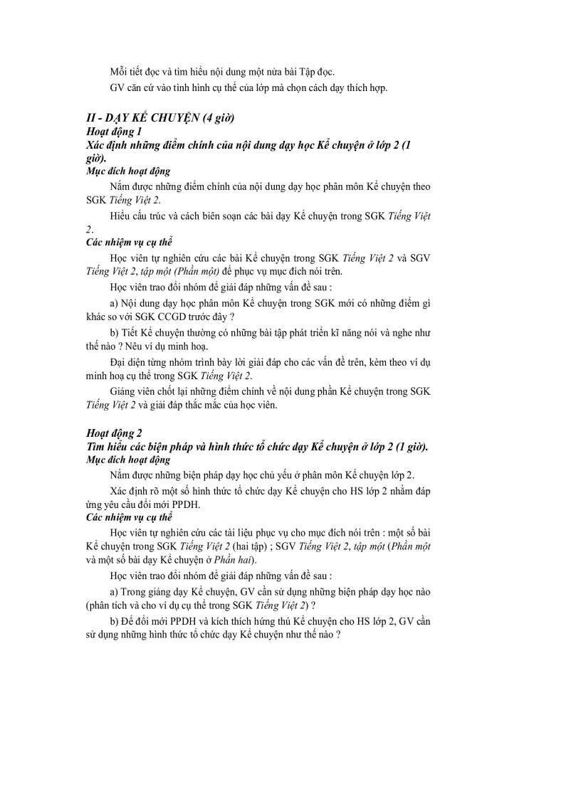 image for page Dạy học Lớp 2 theo chương trình tiểu học mới