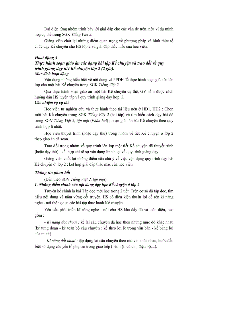 image for page Dạy học Lớp 2 theo chương trình tiểu học mới