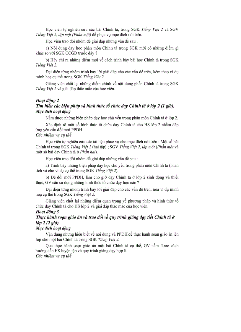 image for page Dạy học Lớp 2 theo chương trình tiểu học mới