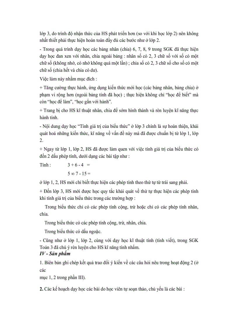 image for page Dạy học Lớp 3 theo chương trình tiểu học mới