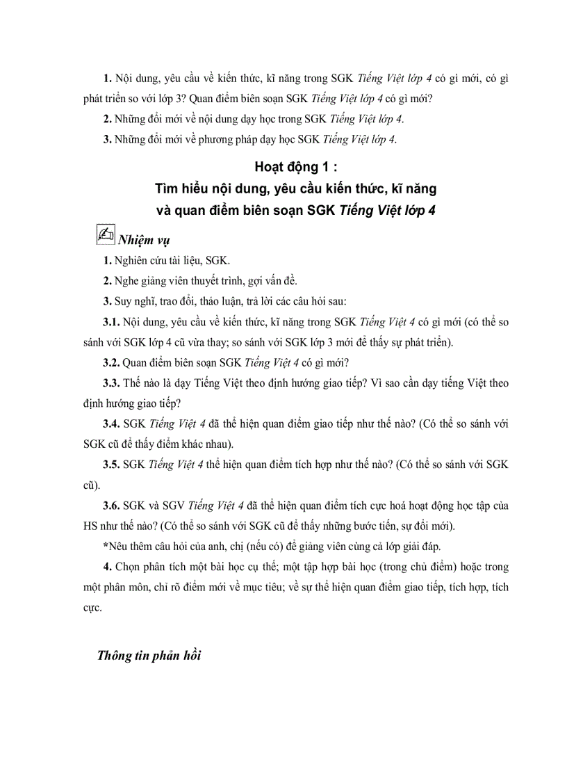 image for page Dạy học Lớp 4 theo chương trình tiểu học mới