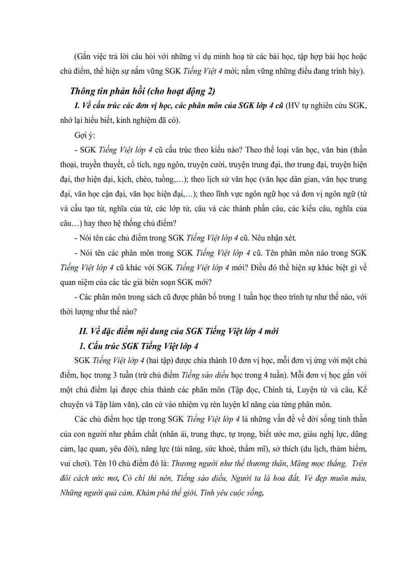 image for page Dạy học Lớp 4 theo chương trình tiểu học mới