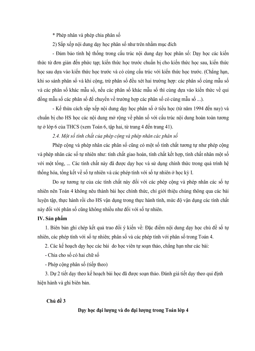 image for page Dạy học Lớp 4 theo chương trình tiểu học mới