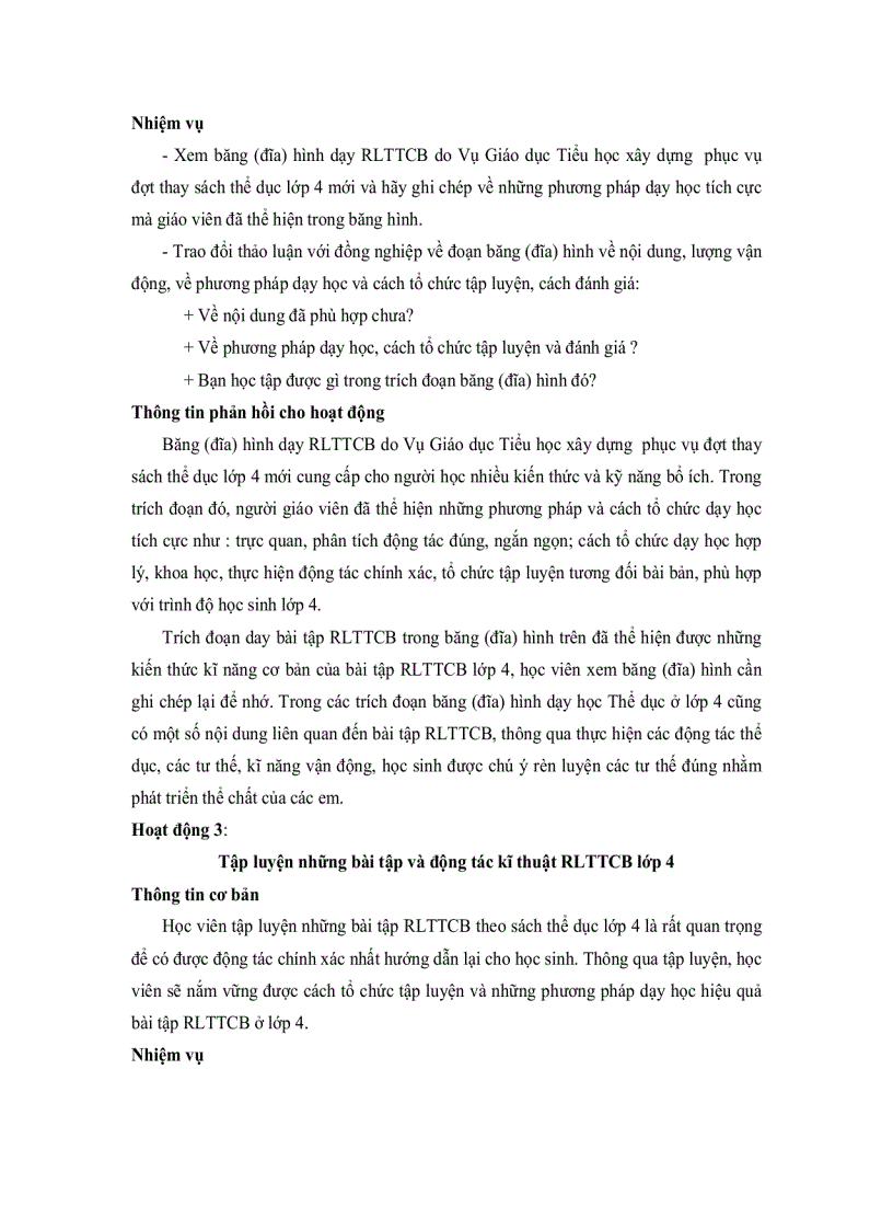 image for page Dạy học Lớp 4 theo chương trình tiểu học mới