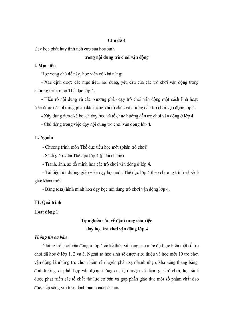 image for page Dạy học Lớp 4 theo chương trình tiểu học mới