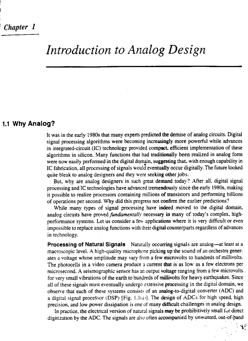 image for page Design of Analog CMOS Integrated Circuits
