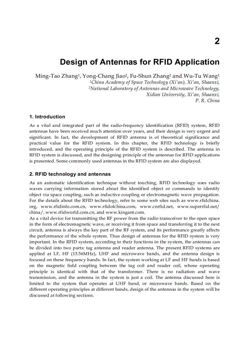 image for page Development and Implementation of RFID Technology