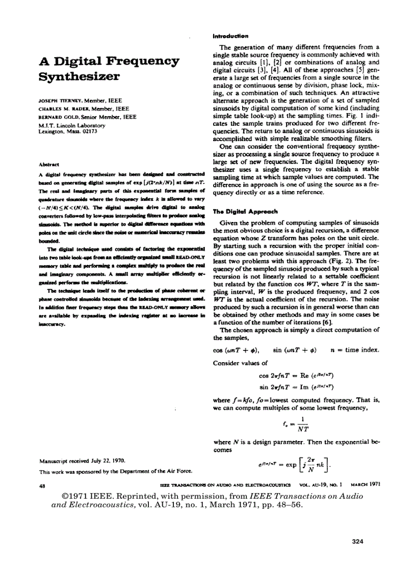 image for page Digital Frequency Synthesis Demystified