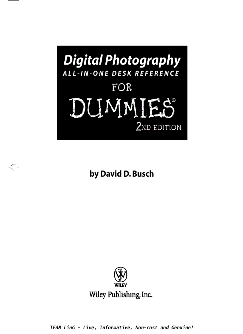 image for page Digital Photography All in One Desk Reference 2nd Edition
