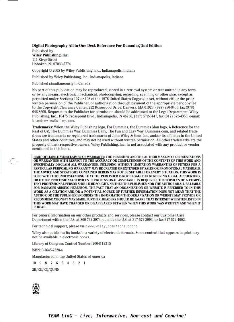 image for page Digital Photography All in One Desk Reference 2nd Edition