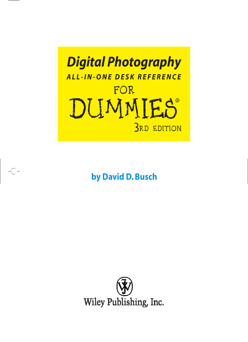 image for page Digital Photography All in One Desk Reference 3rd Edition