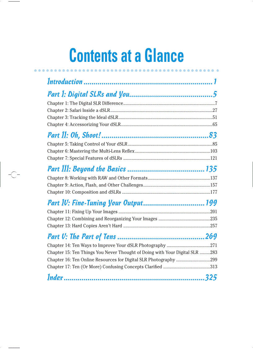 image for page Digital SLR Cameras and Photography For Dummies