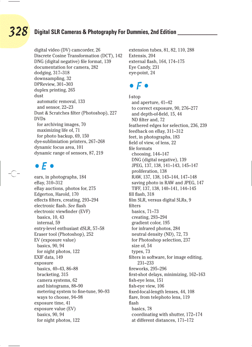 image for page Digital SLR Cameras and Photography For Dummies