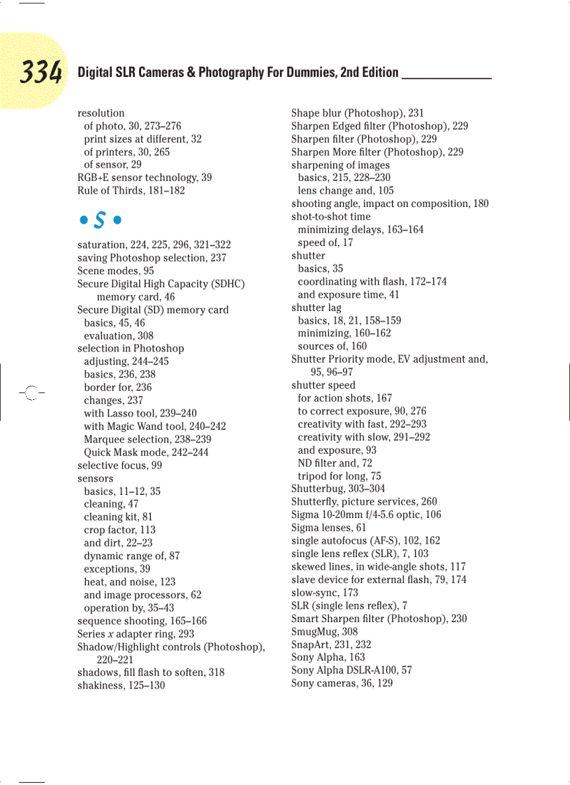 image for page Digital SLR Cameras and Photography For Dummies