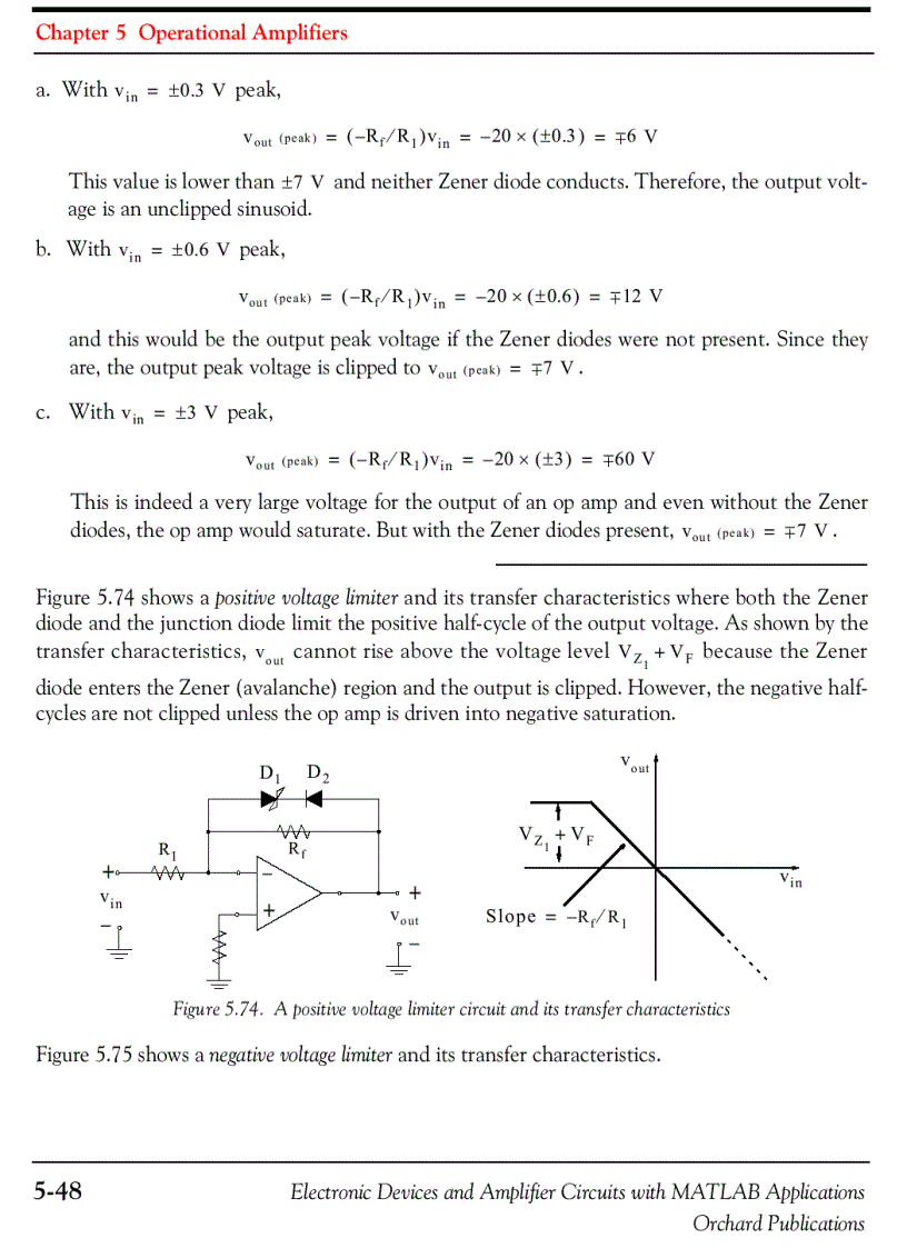 image for page Electronic Devices and Amplifier Circuits with MATLAB Applications