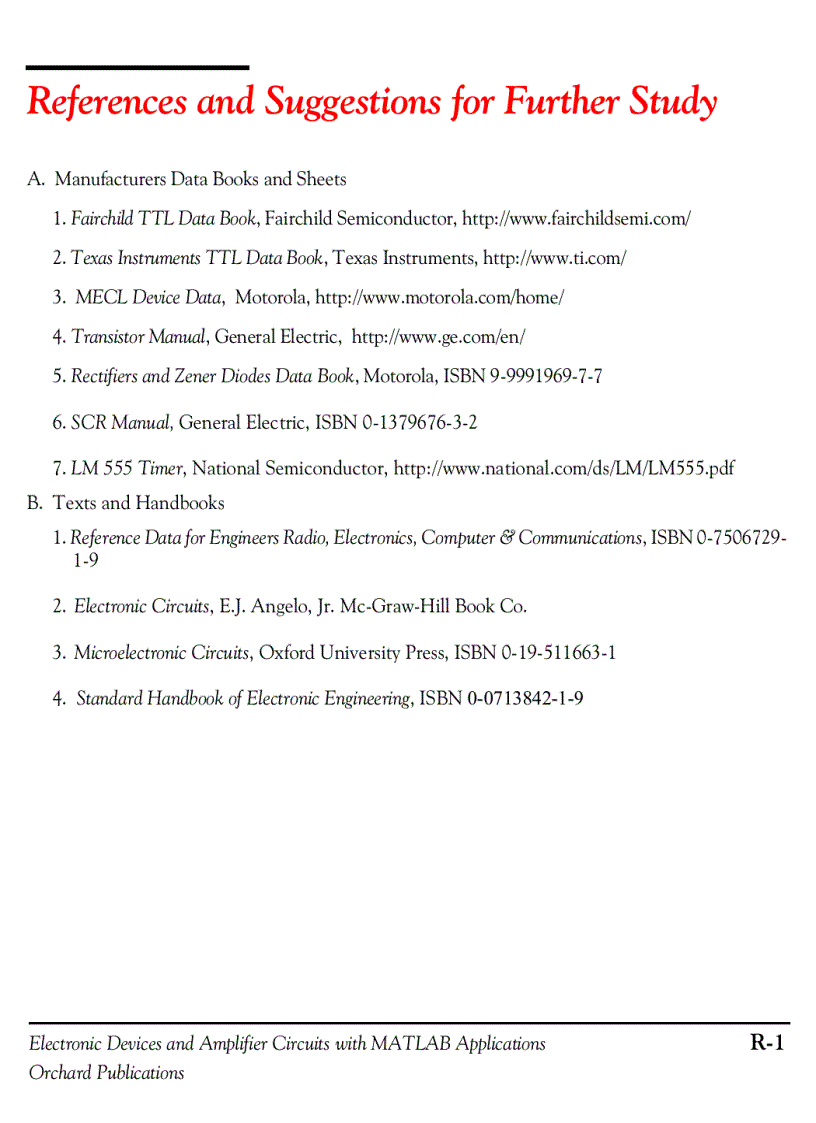 image for page Electronic Devices and Amplifier Circuits with MATLAB Applications