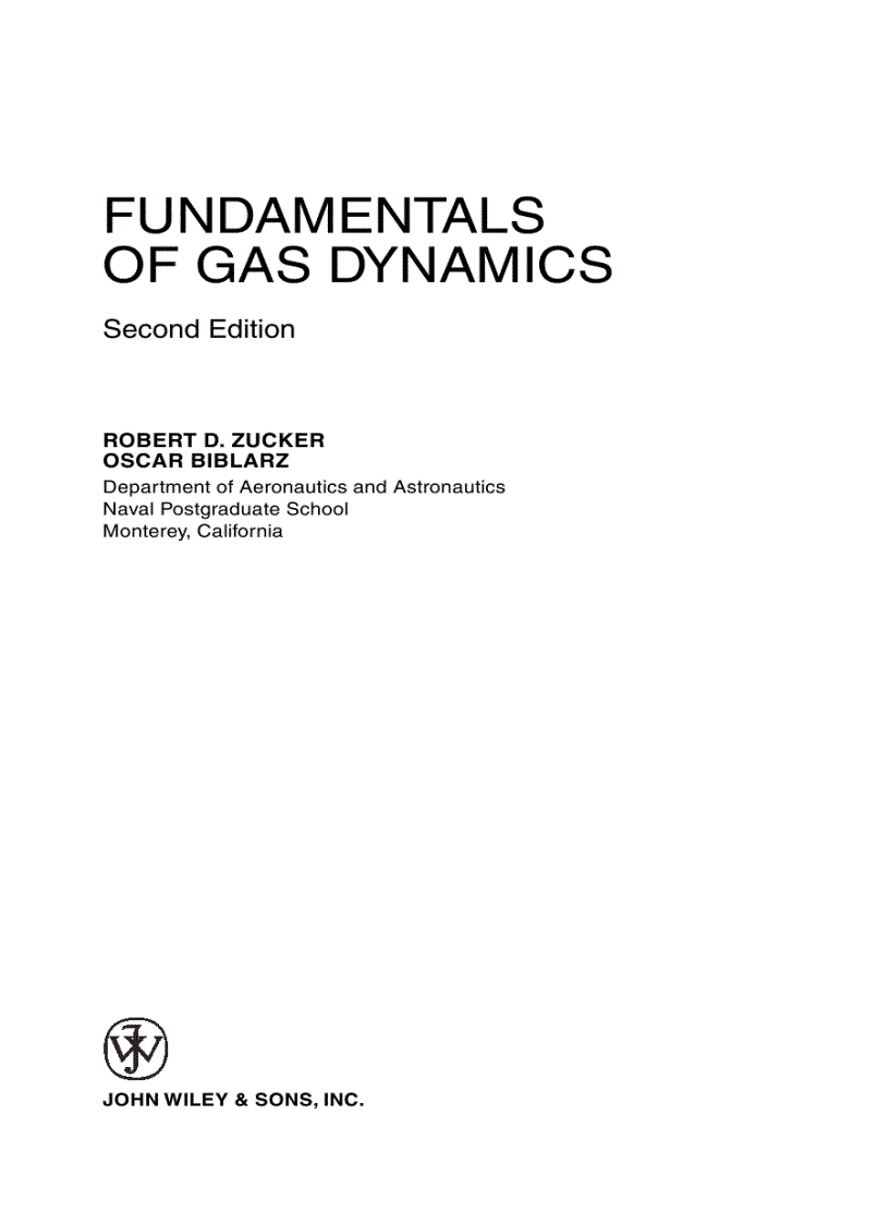 image for page Fundamentals of Gas Dynamics 2nd Edition