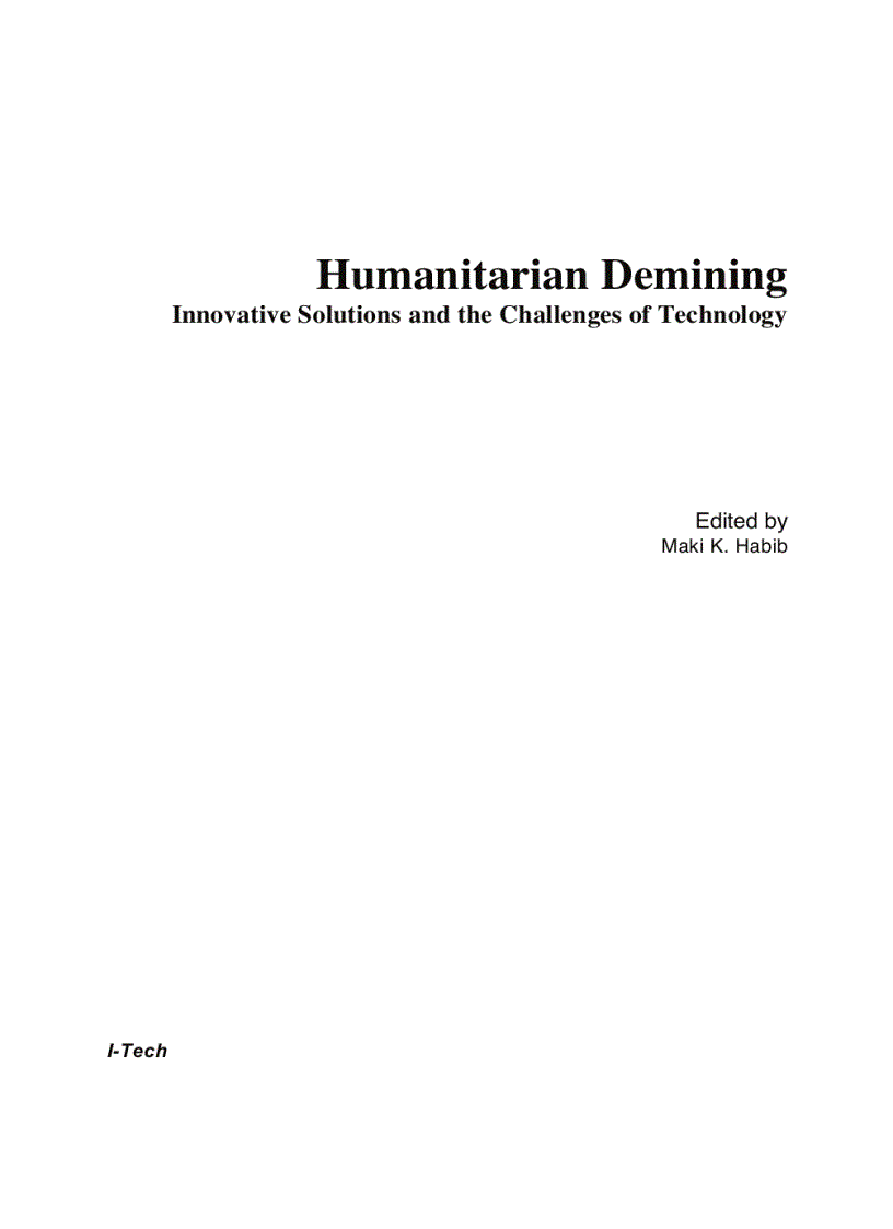 image for page Humanitarian Demining