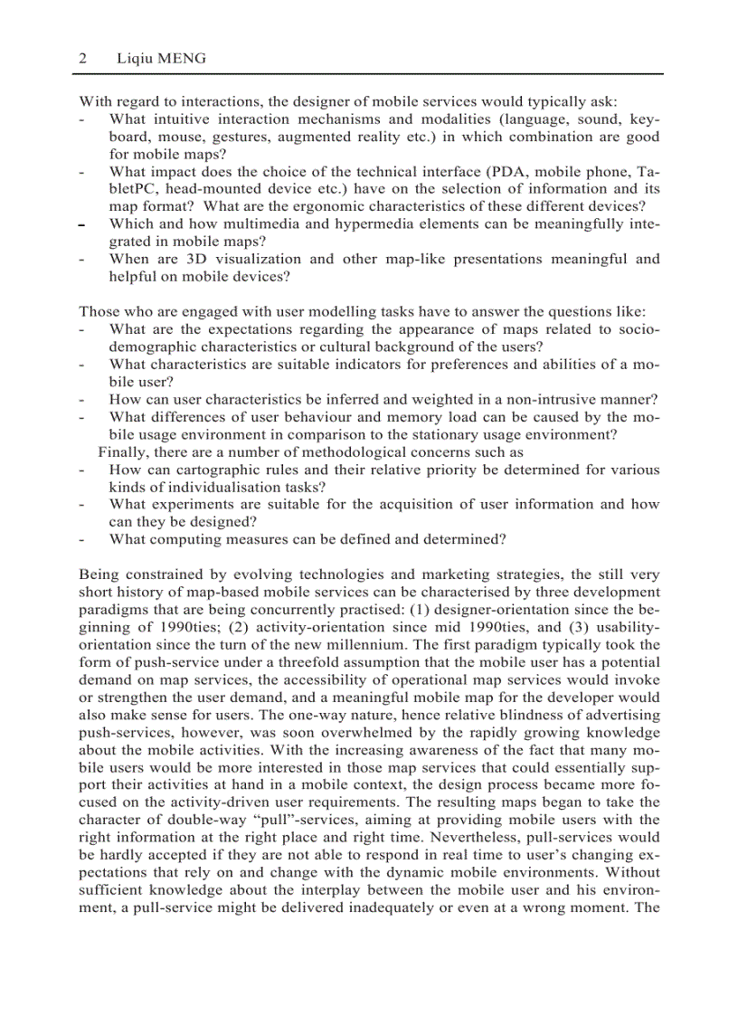 image for page Map based Mobile Services Design