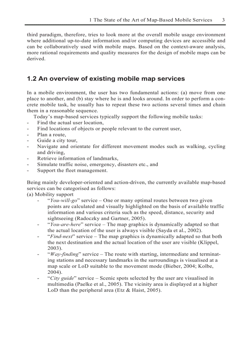 image for page Map based Mobile Services Design