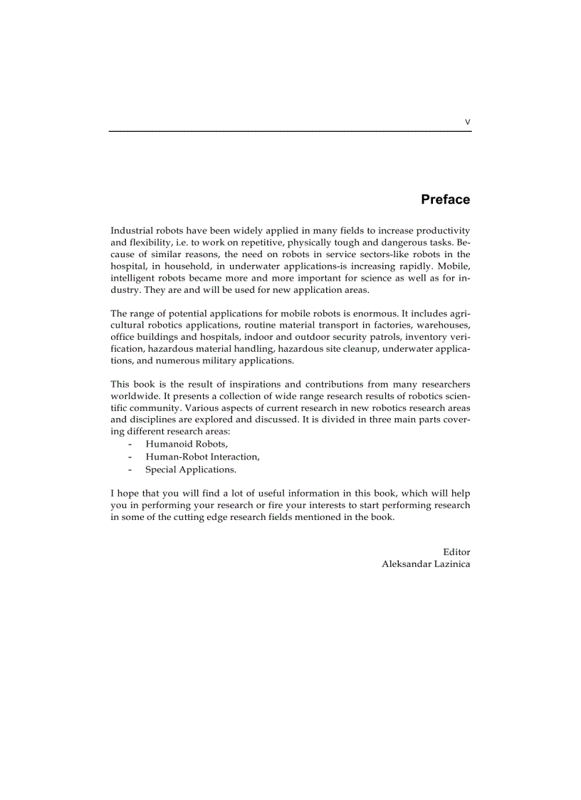 image for page Mobile Robots towards New Applications