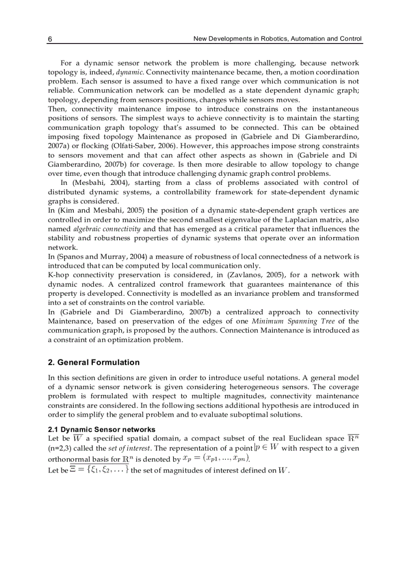 image for page New Developments in Robotics Automation and Control