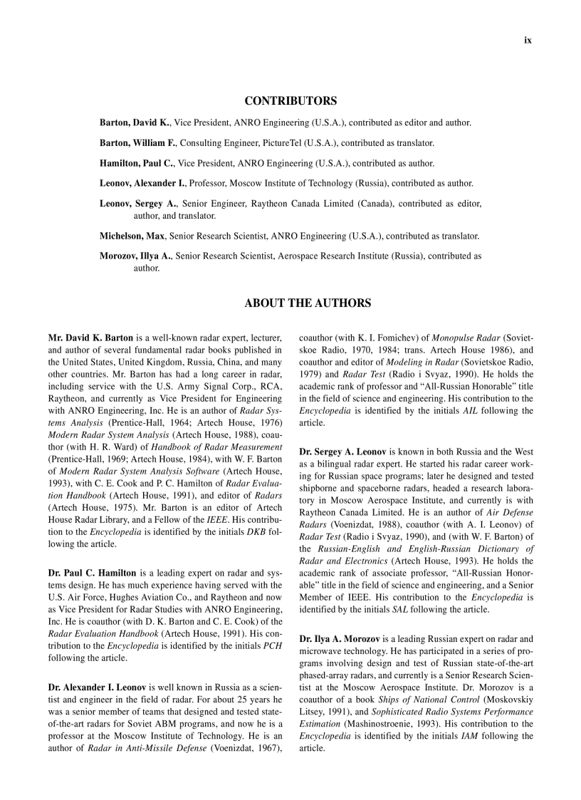 image for page Radar Technology Encyclopedia