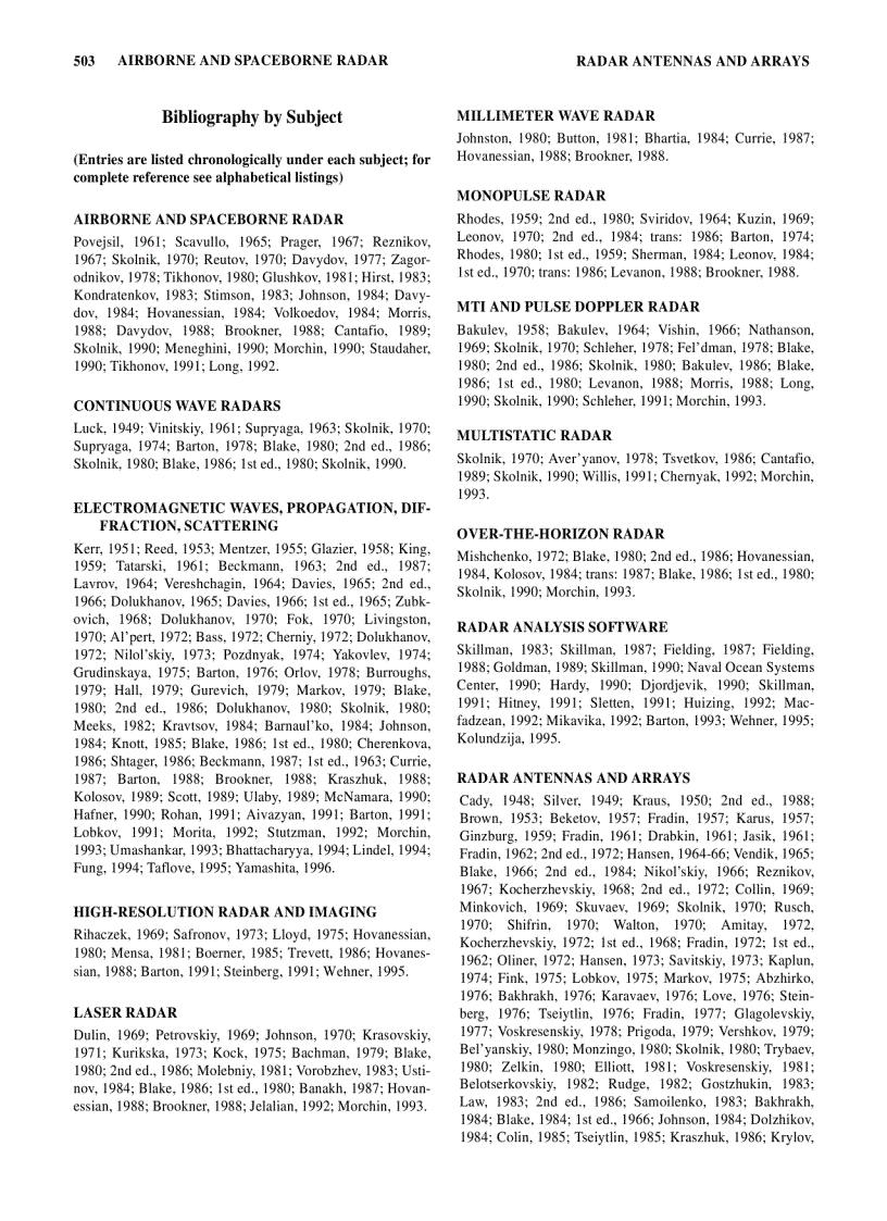 image for page Radar Technology Encyclopedia