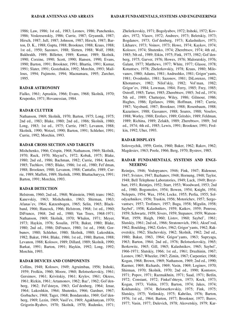 image for page Radar Technology Encyclopedia