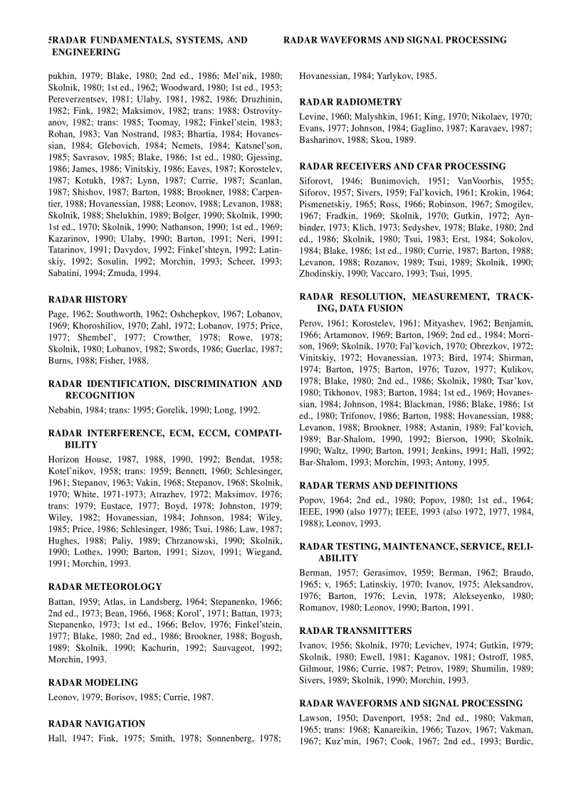 image for page Radar Technology Encyclopedia