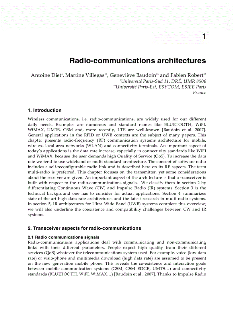 image for page Radio Communications