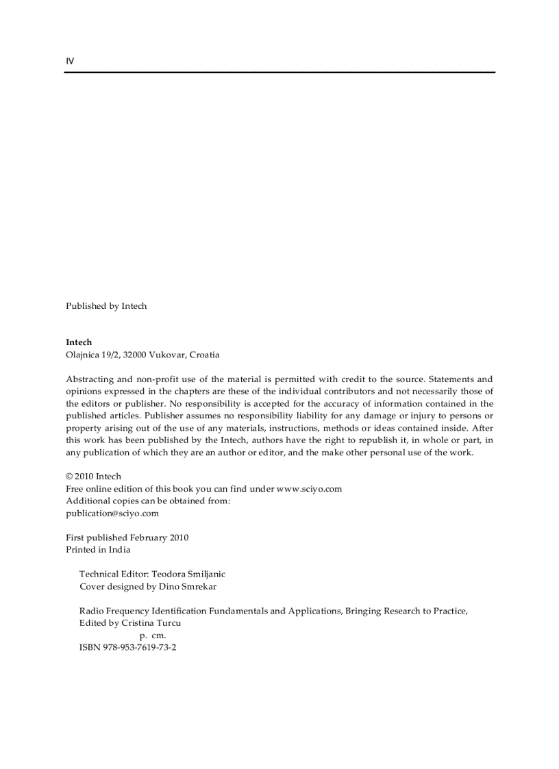 image for page Radio Frequency Identification Fundamentals and Applications Bringing Research to Practice