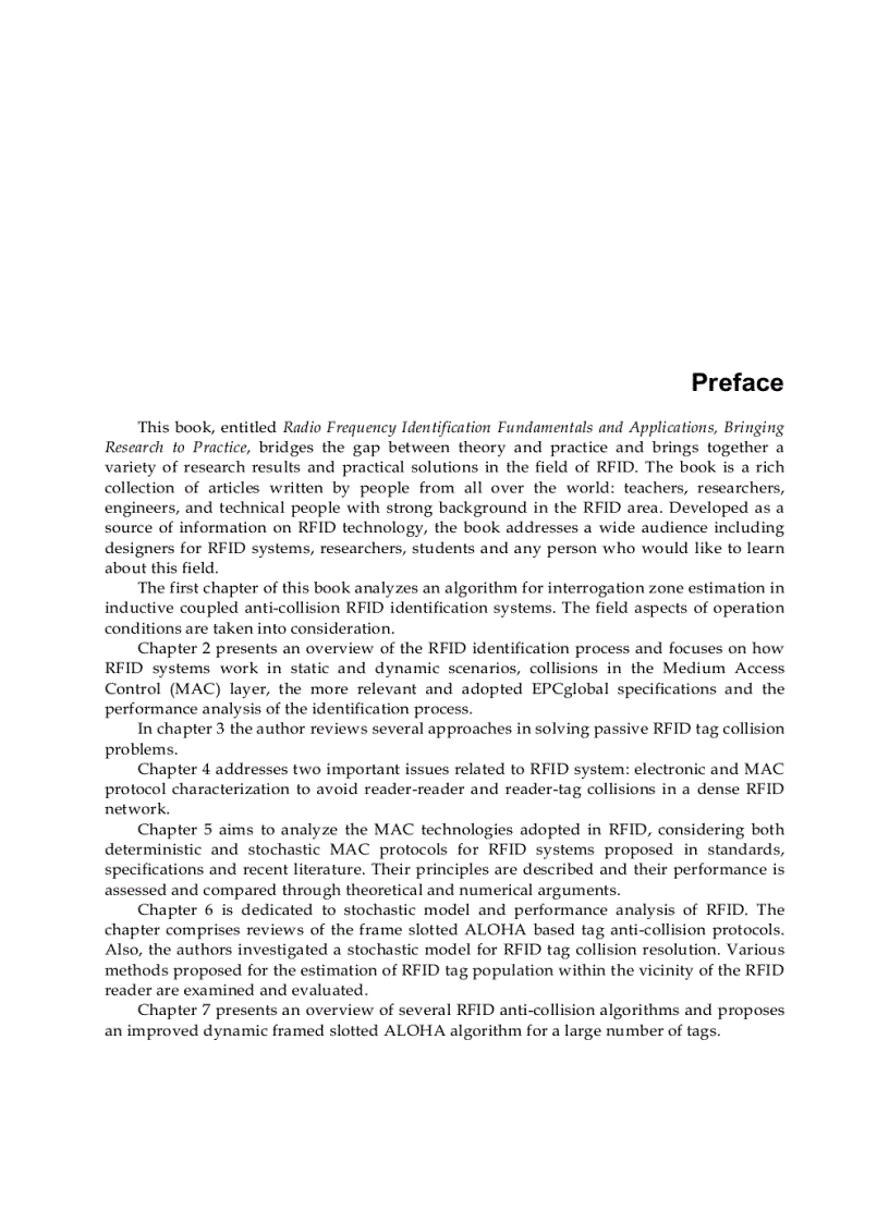 image for page Radio Frequency Identification Fundamentals and Applications Bringing Research to Practice