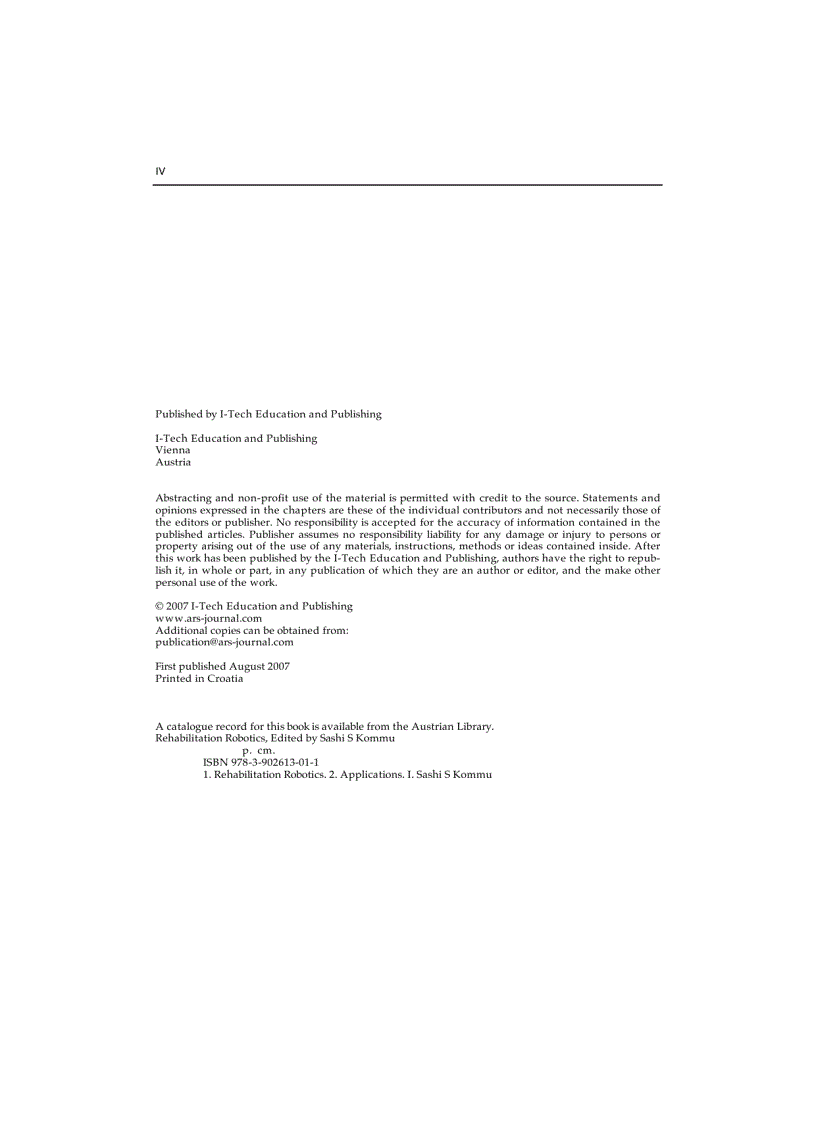 image for page Rehabilitation Robotics