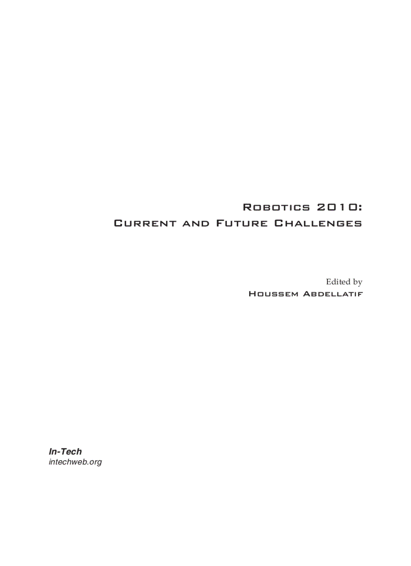 image for page Robotics 2010 Current and Future Challenges